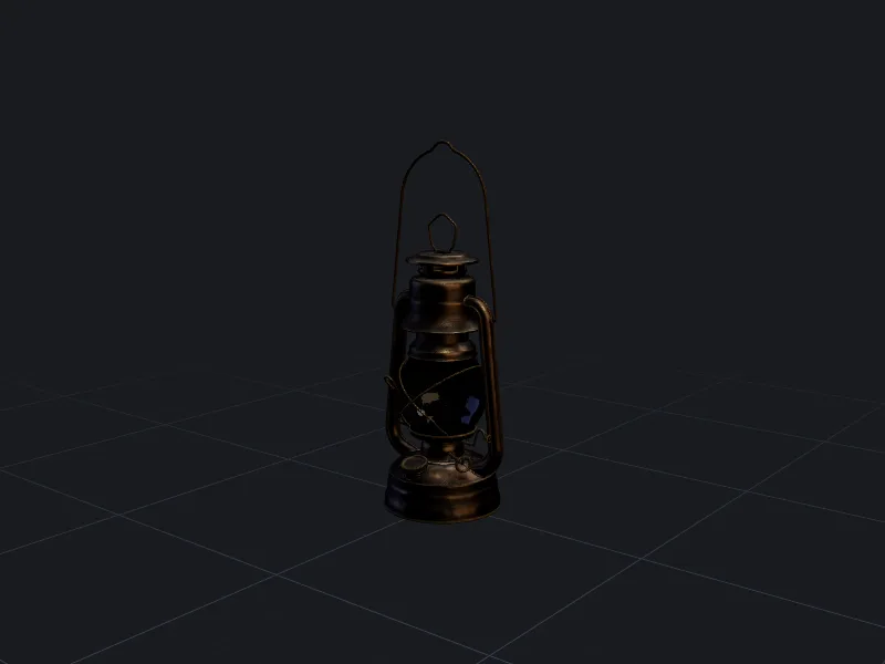 Hurricane lantern 3D model