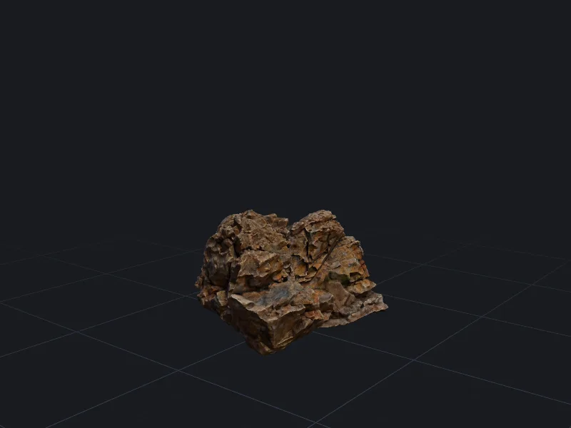 Weathered boulder 3D model